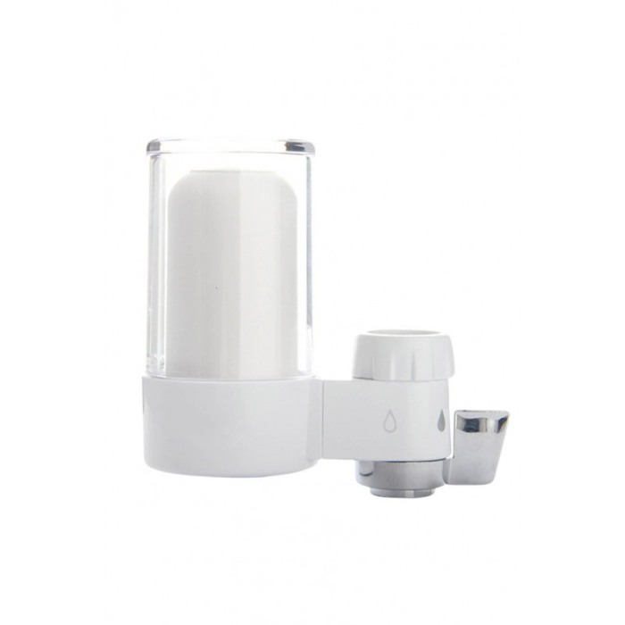 Filtru de apa CleanWater, montabil pe robinet, purifica si elimina impuritatile, universal, alb, 11x11 cm, Doty®️ [1]