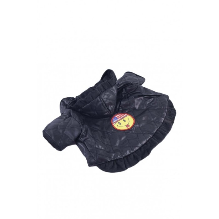 Geaca calduroasa pentru catei de talie mica, marime 10/S ,eleganta si confortabila,material moale,design modern,negru,Doty [3]