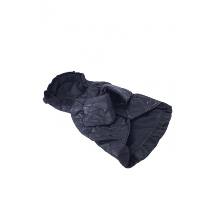 Geaca calduroasa pentru catei de talie mica, marime 10/S ,eleganta si confortabila,material moale,design modern,negru,Doty [2]