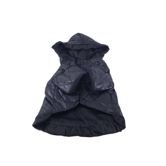 Geaca calduroasa pentru catei de talie mica, marime 10/S ,eleganta si confortabila,material moale,design modern,negru,Doty [1]