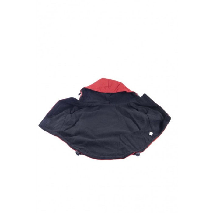 Geaca calduroasa si impermeabila pentru catei de talie mica, rosu, marime 20/2XL, dunga reflectorinzanta pe spate,confortabila,D [6]