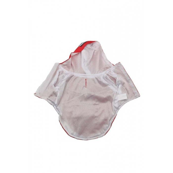 Geaca impermeabila pentru caini de talie mica Butter's Cap Doty®, anti vant, cu gluga, reflectorizanta, 25 cm, Marime S, rosu [3]