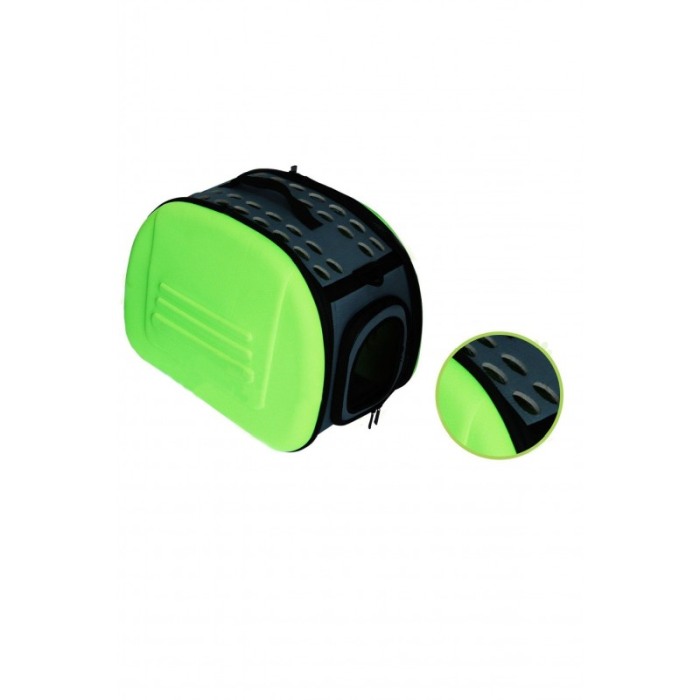Geanta pentru transport animale mici si medii, material moale si confortabil,pliabil, verde neon, Doty [2]
