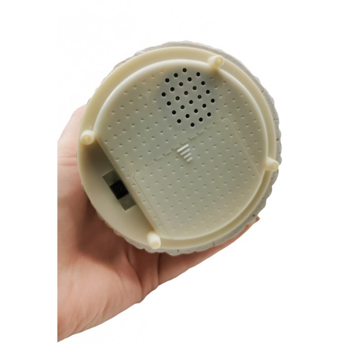 Glob de sticla cu apa si zapada UniTwinkle, cu efecte sonore, design creativ, functioneaza cu baterii, 15x11 cm, alb [3]