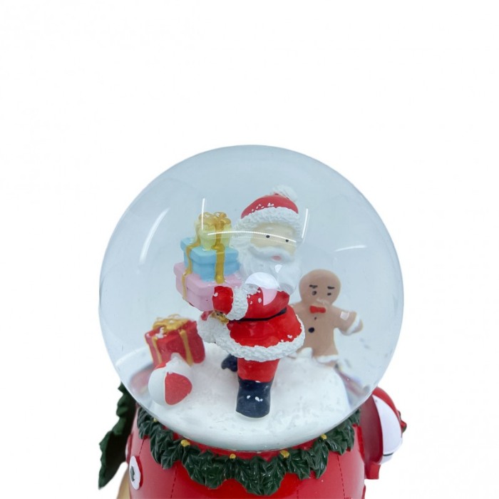 Glob decorativ de zapada Santa's Gifts, efecte sonore,rotativ, baterii incluse,17x15 cm , multicolor, [2]