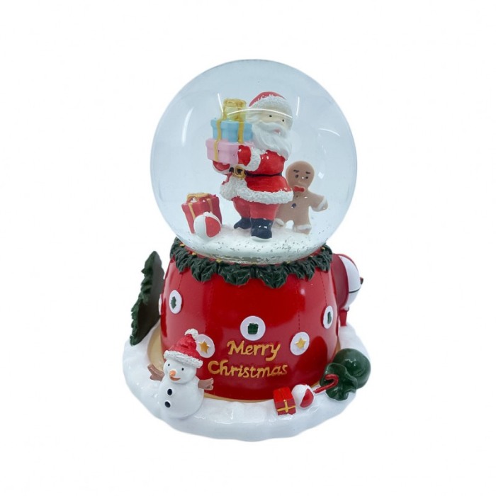 Glob decorativ de zapada Santa's Gifts, efecte sonore,rotativ, baterii incluse,17x15 cm , multicolor, [5]