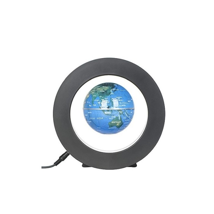 Glob pamantesc MyPlanet ,magnetic si plutitor, se roteste, decoratiune, iluminare LED ,design realist si modern,stativ rotund,19 [2]