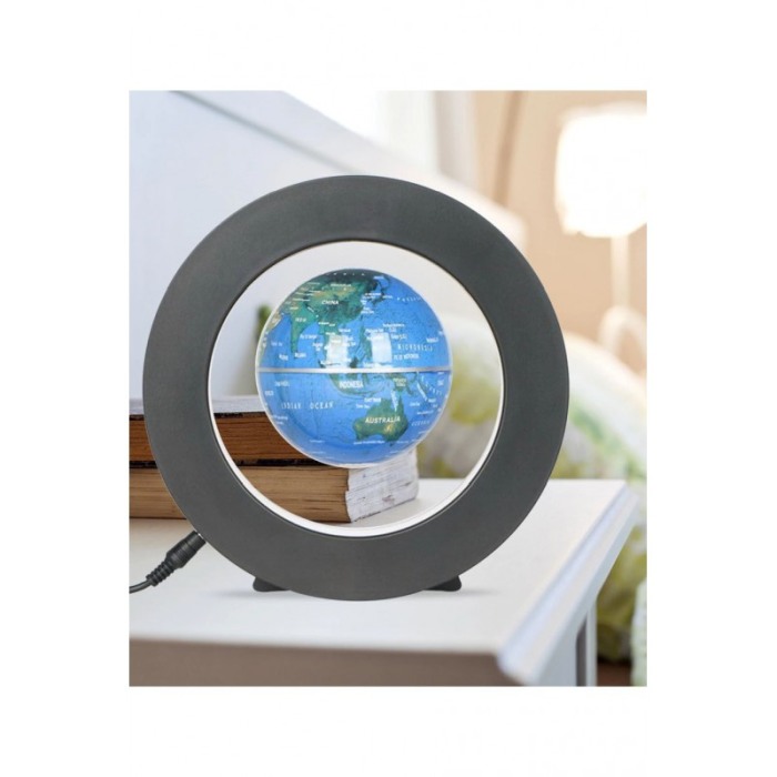 Glob pamantesc MyPlanet ,magnetic si plutitor, se roteste, decoratiune, iluminare LED ,design realist si modern,stativ rotund,19 [3]
