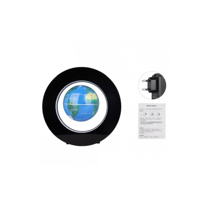 Glob pamantesc MyPlanet ,magnetic si plutitor, se roteste, decoratiune, iluminare LED ,design realist si modern,stativ rotund,19 [6]