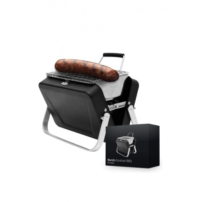 Gratar portabil Mini Barbeque, usor de utilizat, 18 × 6 × 15,5 cm, negru [4]