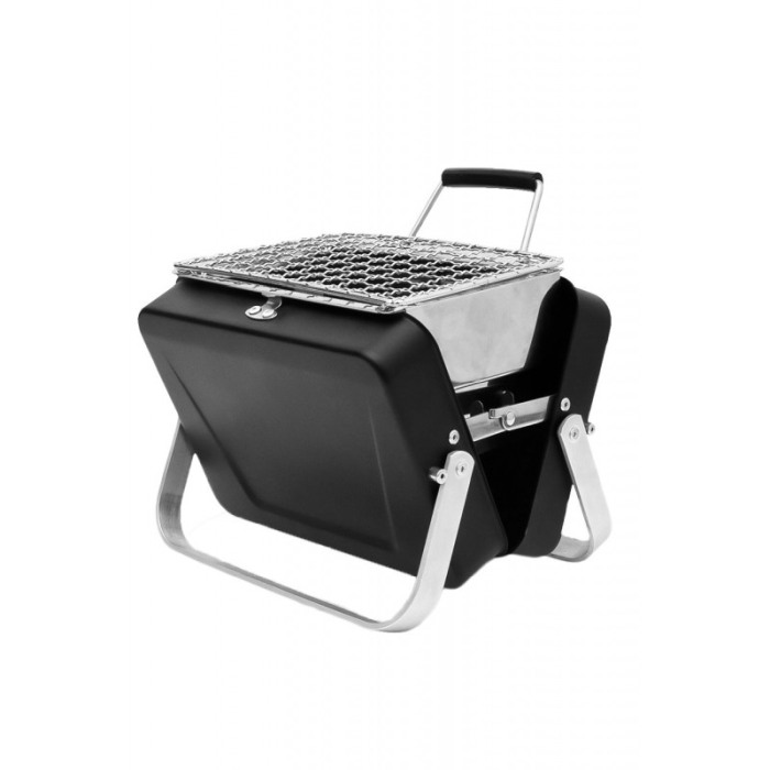 Gratar portabil Mini Barbeque, usor de utilizat, 18 × 6 × 15,5 cm, negru [2]