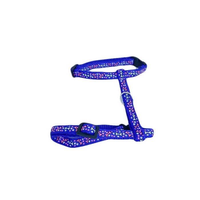 Ham cu lesa Jazzie, pentru pisici, iepuri si dihori de dimensiuni mici, marime ajustabila,design modern,albastru [5]