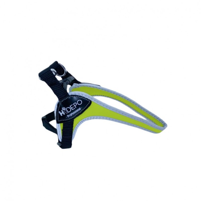 Ham pentru animale de companie Jax's , talie mica , 40 cm , design minimalist,banda reflectorizanta, verde lime [2]