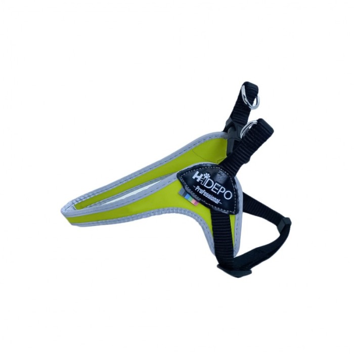 Ham pentru animale de companie Jax's , talie mica , 40 cm , design minimalist,banda reflectorizanta, verde lime [1]