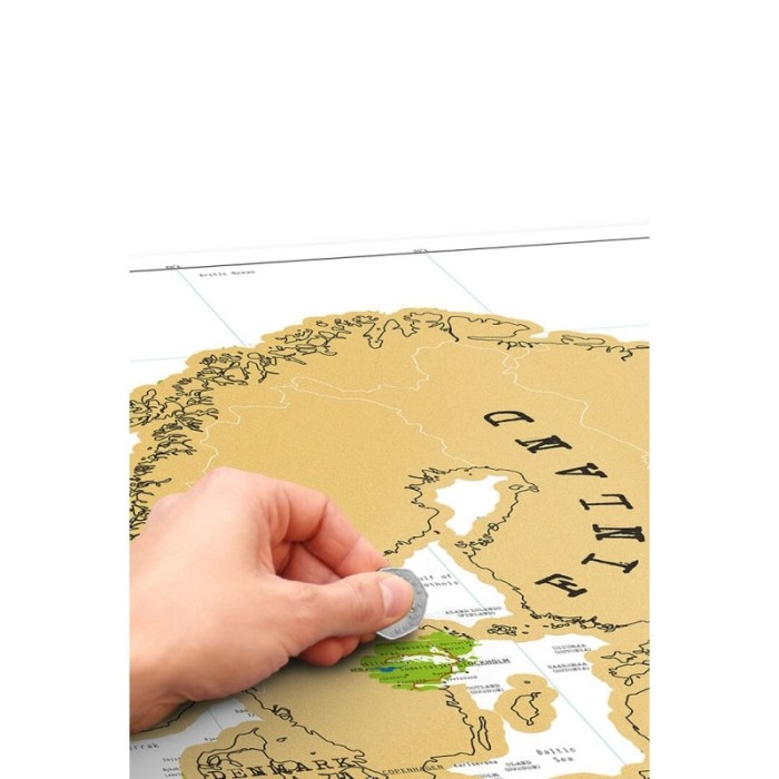 Harta lumii razuibila Travel the World,  88 x 55 cm, multicolora, carton plastificat [4]