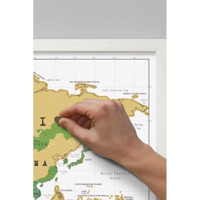 Harta lumii razuibila Travel the World,  88 x 55 cm, multicolora, carton plastificat [5]