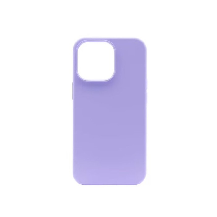 Husa compatibila cu iPhone 13 MIni din silicon, captusita cu microfibra, design modern, mov deschis, marime 5.4 inch [3]
