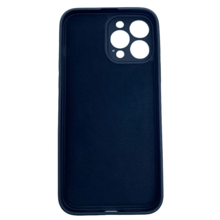 Husa compatibila cu iPhone 13 Pro Max din silicon, captusita cu microfibra, design modern, negru, marime 6.7 inch [3]
