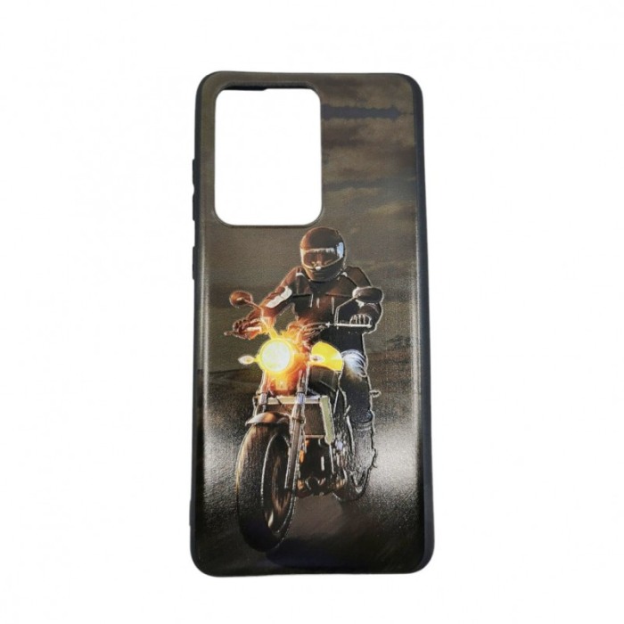 Husa compatibila cu Samsung Galaxy S20 Plus MotorStyle, 6.7 inch, liquid silicone, design imprimat, multicolor [1]