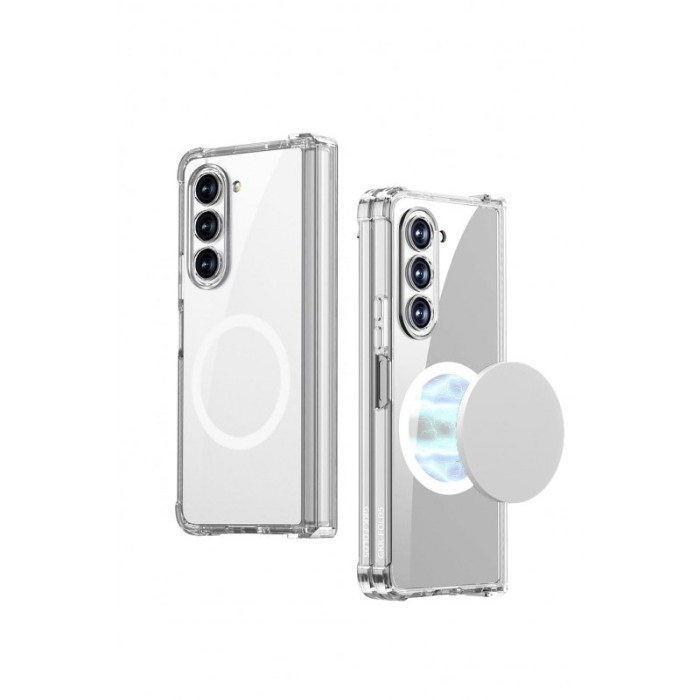 Husa compatibila cu Samsung Galaxy Z Fold 5 CrystalMag, magnetica, compatibila incarcatoarelor Qi si accesorilor MagSafe, Doty® [3]
