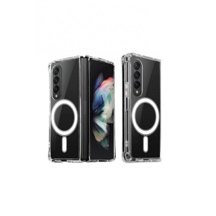 Husa compatibila cu Samsung Galaxy Z Fold 5 CrystalMag, magnetica, compatibila incarcatoarelor Qi si accesorilor MagSafe, Doty® [8]