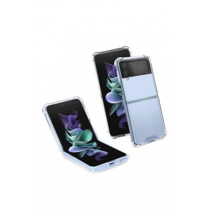 Husa compatibila cu Samsung Z FLip 4, crystal clear, anti soc, protectie dubla, transparent [5]