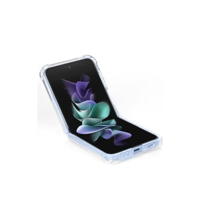 Husa compatibila cu Samsung Z FLip 4, crystal clear, anti soc, protectie dubla, transparent [4]