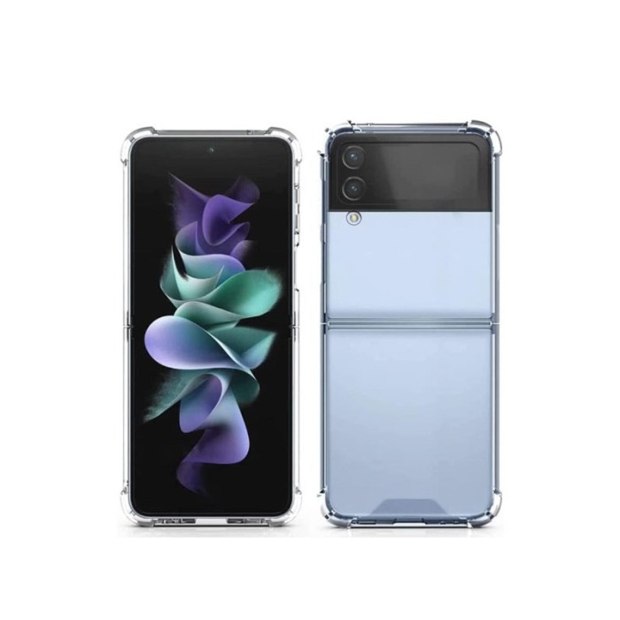 Husa compatibila cu Samsung Z FLip 4, crystal clear, anti soc, protectie dubla, transparent [6]