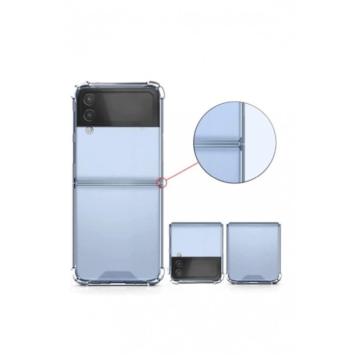 Husa compatibila cu Samsung Z FLip 4, crystal clear, anti soc, protectie dubla, transparent [3]