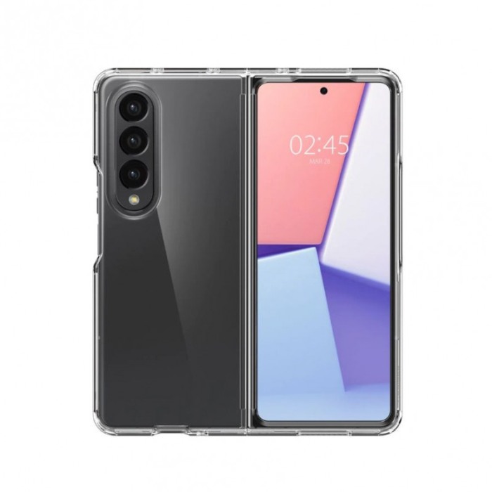 Husa compatibila cu Samsung Z Fold 4, crystal clear, anti soc cu perne de aer, silicon dur, transparenta [1]