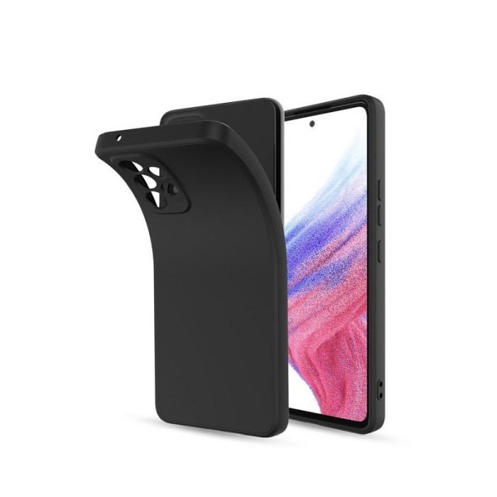 Husa din silicon compatbila cu Samsung Galaxy A73 5G, decupaje precise, material flexibil, negru [2]