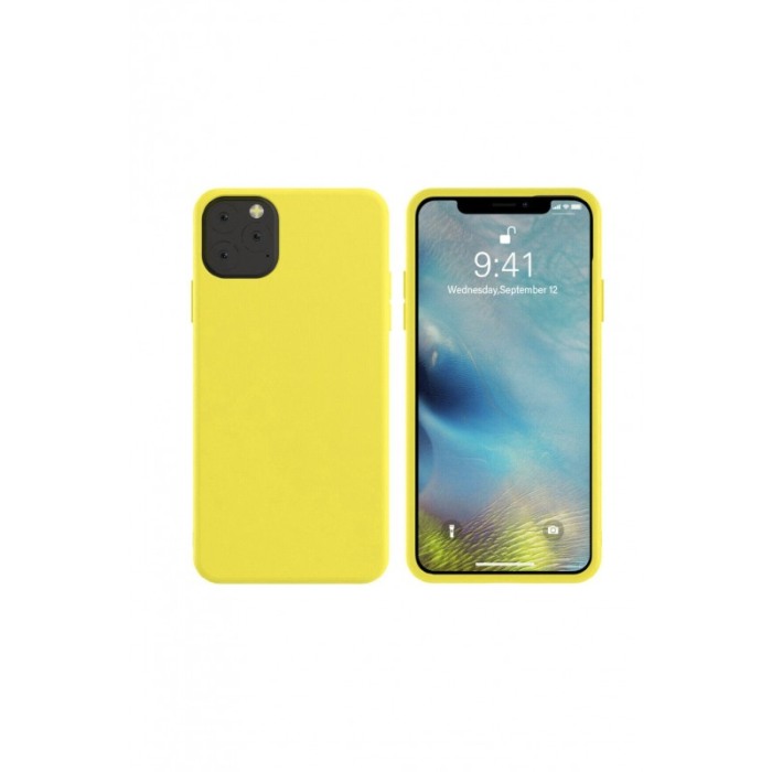 Husa iPhone 11 Pro 5.8 inch , Galben, Liquid Silicone,  5.8 inch [2]