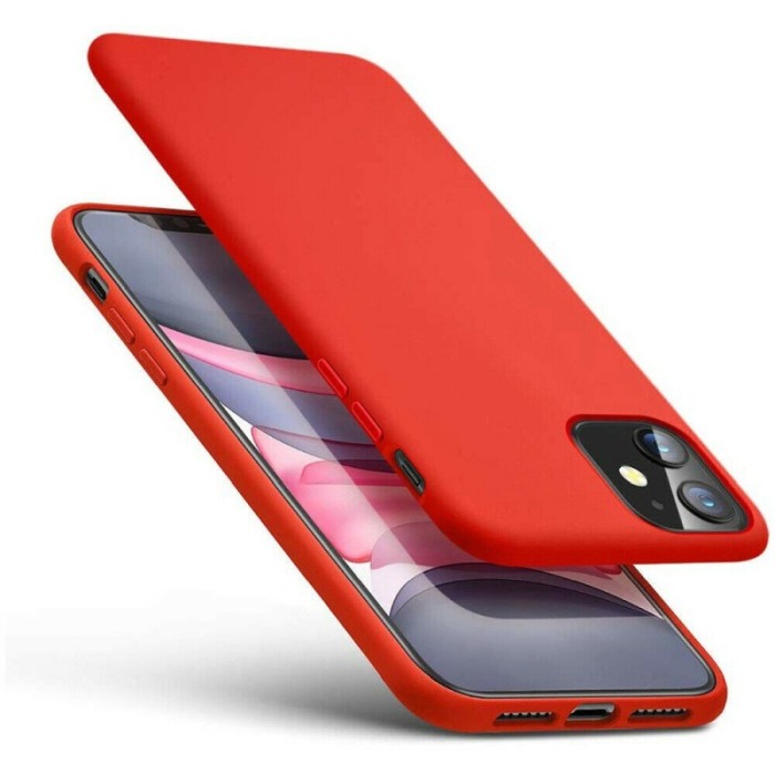 Husa iPhone 11 , Rosu, Liquid Silicone, 6.1 inch [2]
