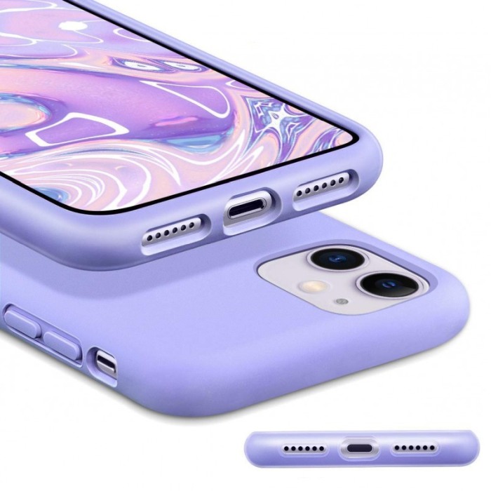 Husa  Liquid Silicone iPhone XI max pro marime de  6.5 inch bleu, doty [3]