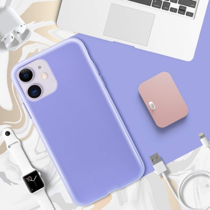 Husa  Liquid Silicone iPhone XI max pro marime de  6.5 inch bleu, doty [2]