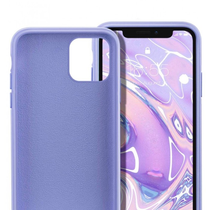 Husa  Liquid Silicone iPhone XI max pro marime de  6.5 inch bleu, doty [4]