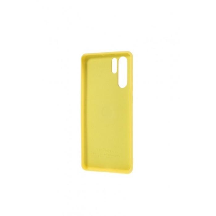 Husa pentru  Huawei P30 Pro  , galben, Suport tip Inel,captusita cu microfibra, Liquid Silicone [4]