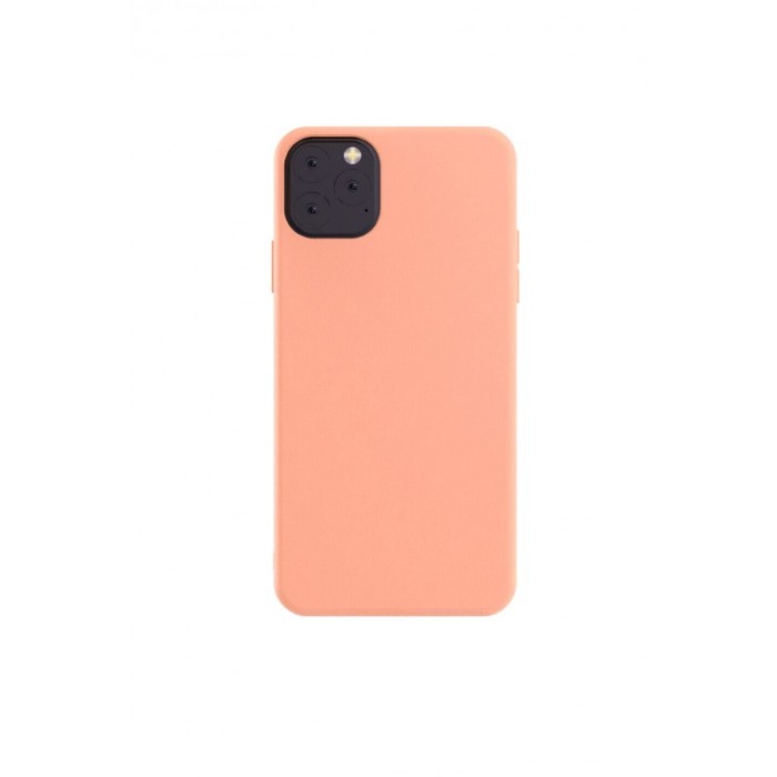 Husa pentru iPhone 11  6.1 inch, corai deschis  , captusita cu microfibra, Liquid Silicone marime de  6.1 inch [2]
