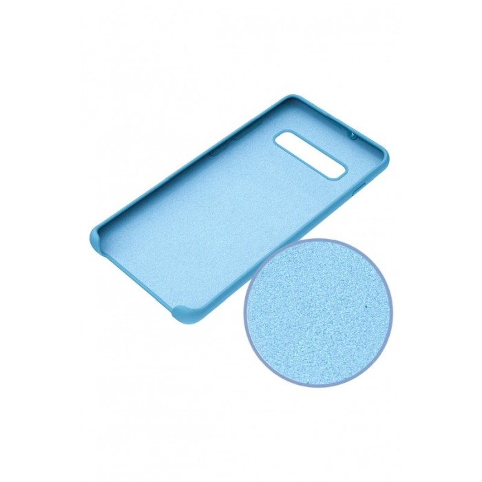 Husa pentru iPhone 11  ,albastru deschis, captusita cu microfibra, Liquid Silicone marime de  6.1 inch [2]