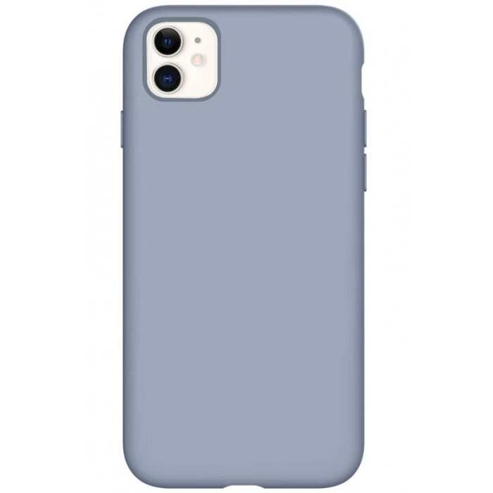 Husa pentru iPhone 11 Gri deschis , Liquid Silicone iPhone XI marime de  6.1 inch Doty [1]