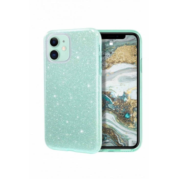 Husa pentru iPhone 11 marime de 6.1,Bling Sparklyn, cu Glitter, Argintiu [2]