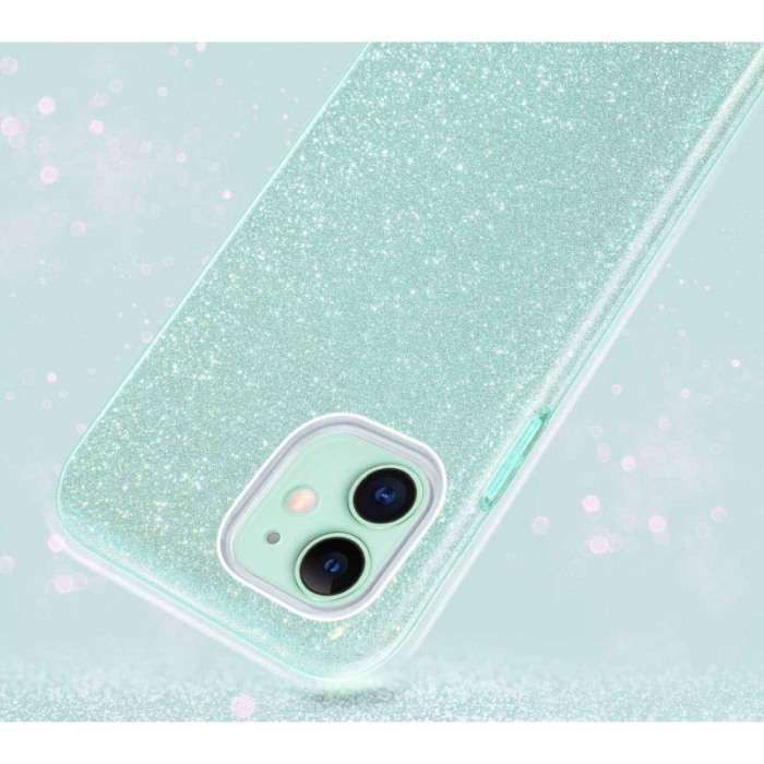 Husa pentru iPhone 11 marime de 6.1,Bling Sparklyn, cu Glitter, Argintiu [5]
