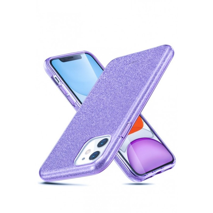 Husa pentru iPhone 11, marime de 6.1 ,Bling Sparklyn, cu Glitter, mov inchis [6]