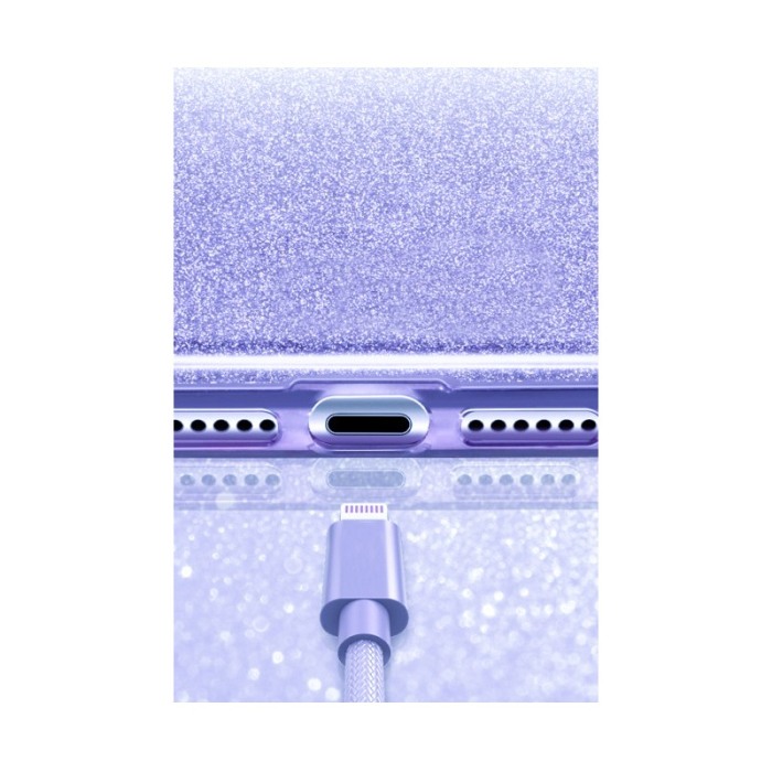 Husa pentru iPhone 11, marime de 6.1 ,Bling Sparklyn, cu Glitter, mov inchis [3]
