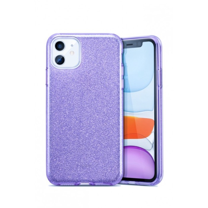 Husa pentru iPhone 11, marime de 6.1 ,Bling Sparklyn, cu Glitter, mov inchis [1]