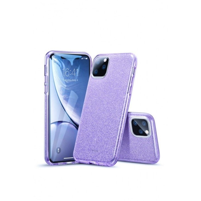 Husa pentru iPhone 11, marime de 6.1 ,Bling Sparklyn, cu Glitter, mov inchis [5]
