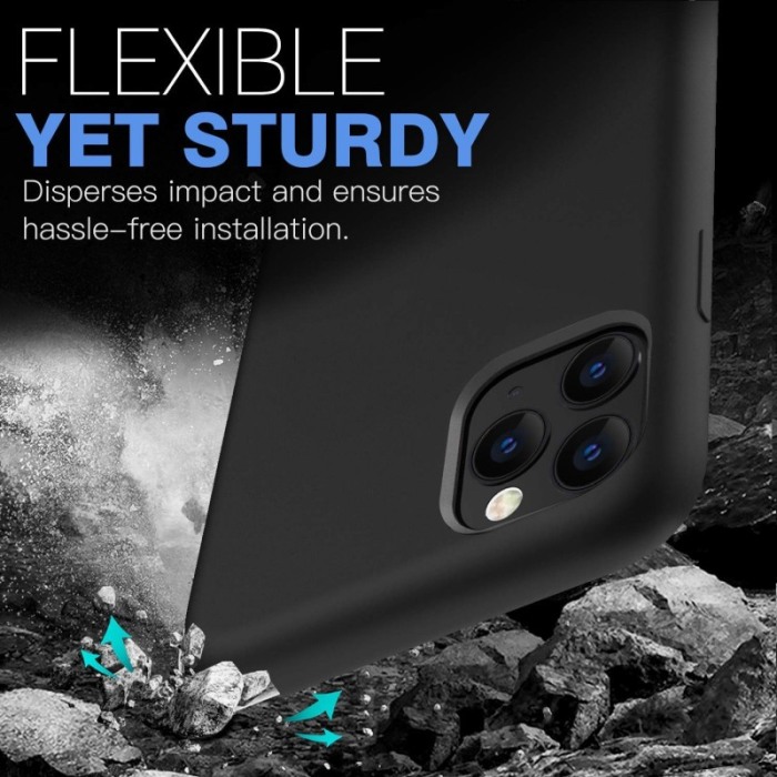 Husa pentru iPhone 11 Negru , Liquid Silicone iPhone XI pro marime de 5.8 inch [5]