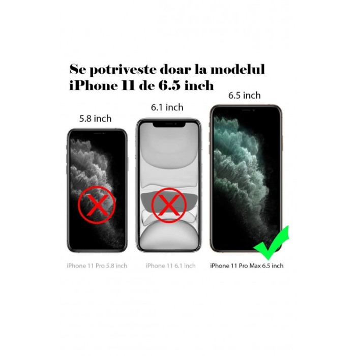 Husa pentru iPhone 11 Negru , Liquid Silicone iPhone XI pro max  marime de 6.5 inch [6]