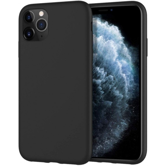 Husa pentru iPhone 11 Negru , Liquid Silicone iPhone XI pro max  marime de 6.5 inch [2]