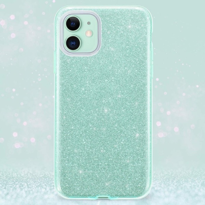Husa pentru iPhone 11 pro  marime de 5.8,Bling Sparklyn, cu Glitter, Argintiu [3]